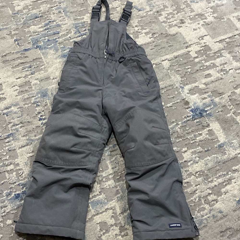 Lands end snow pants gray